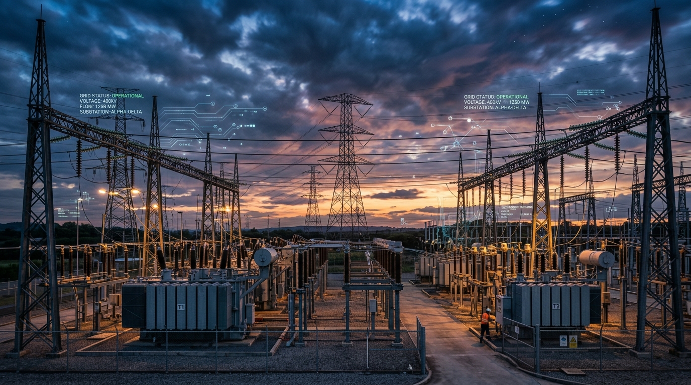 High Voltage Substation Switchyard